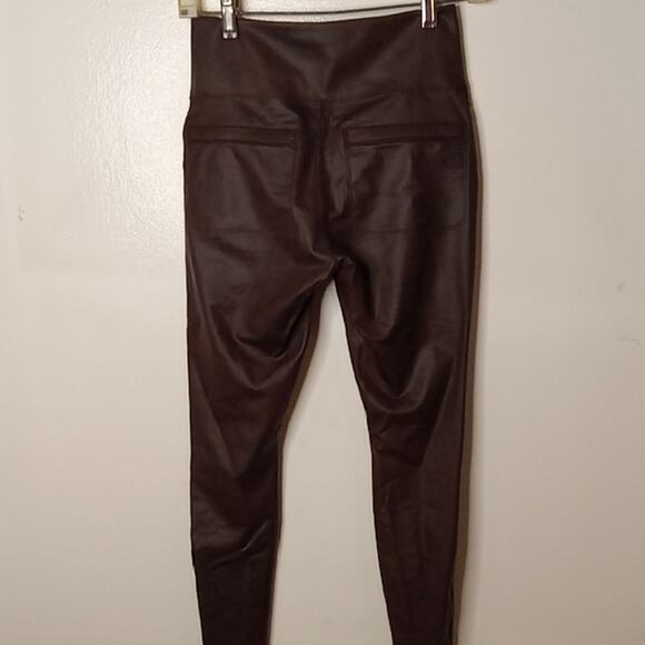 Athleta Women's Size S/P Delancey Gleam Moto Tight Decadent Chocolate Ankle Zip - Picture 5 of 11